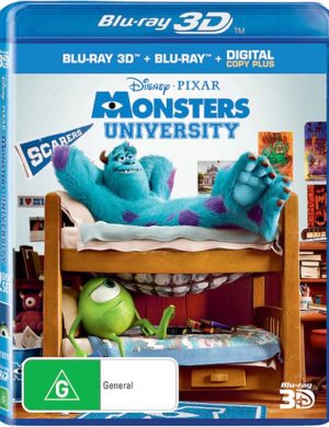 Monsters University (Blu-Ray 3D + Blu-Ray + Digital Copy) Zonder Nederlandse Ondertiteling